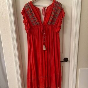 Free People Very Roomy Midi Dress